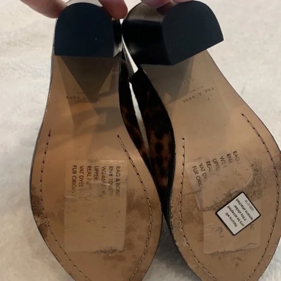 Rag and Bone Calf Hair Animal Print Boots - Picture 3 of 5